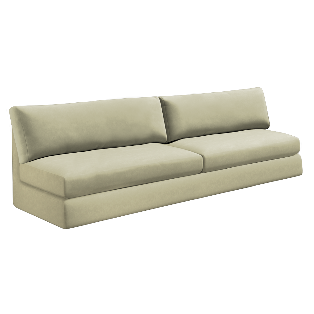 Slipcover for Oversized Armless Sofa