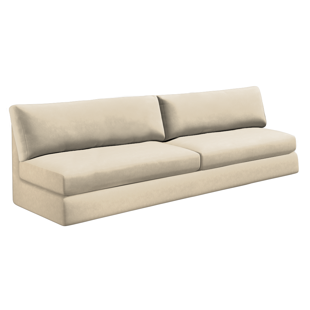 Slipcover for Oversized Armless Sofa