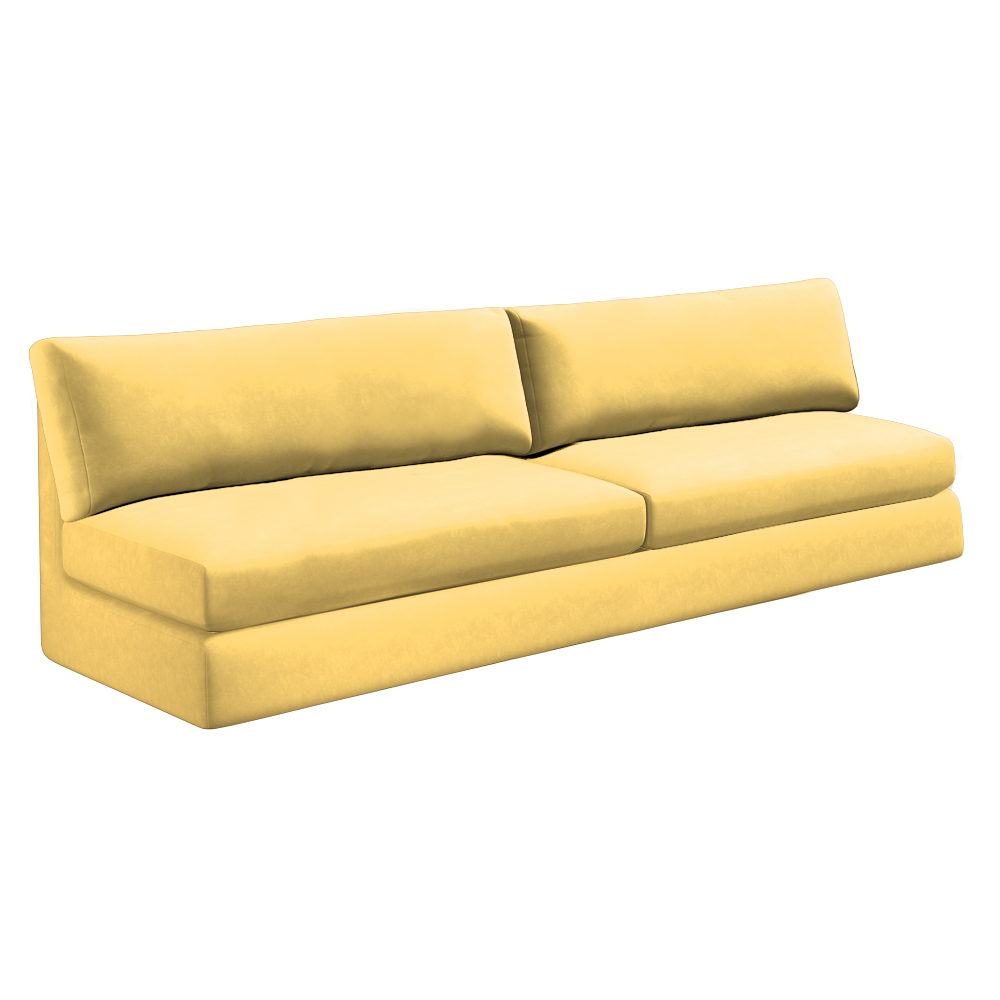 Slipcover for Oversized Armless Sofa