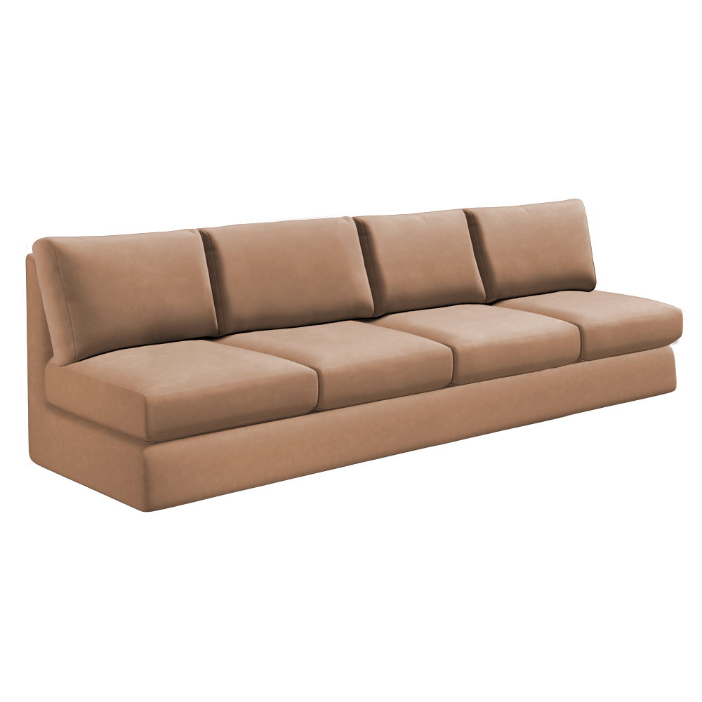 Slipcover for Oversized Armless Sofa