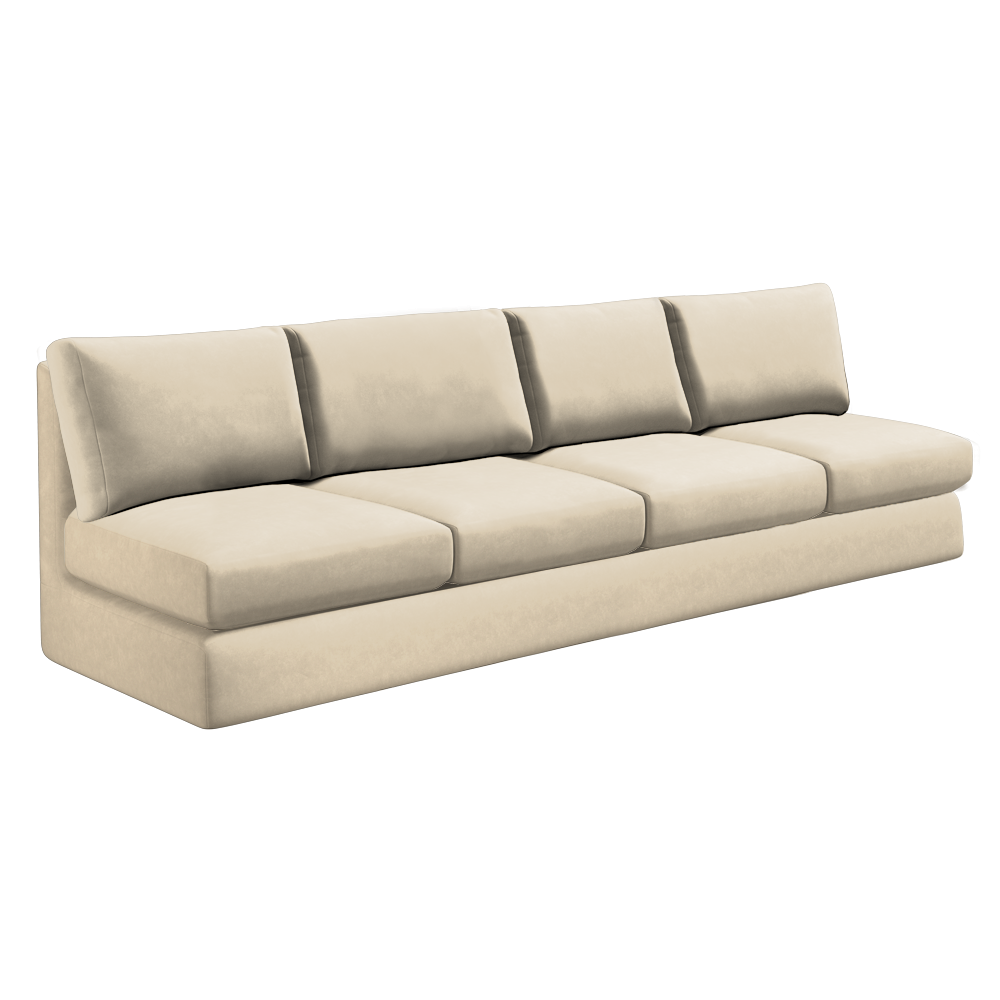 Slipcover for Oversized Armless Sofa