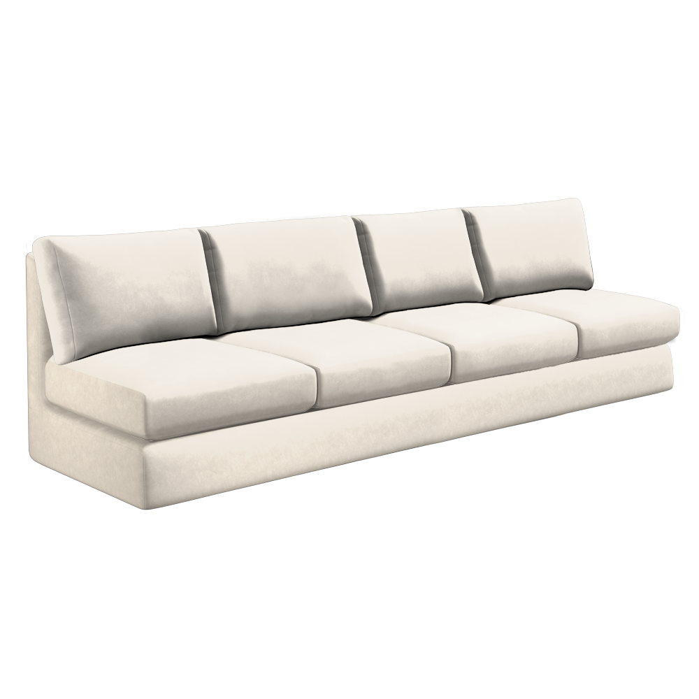 Slipcover for Oversized Armless Sofa