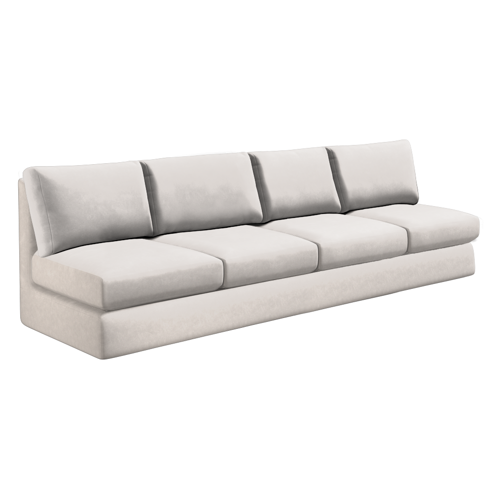 Slipcover for Oversized Armless Sofa
