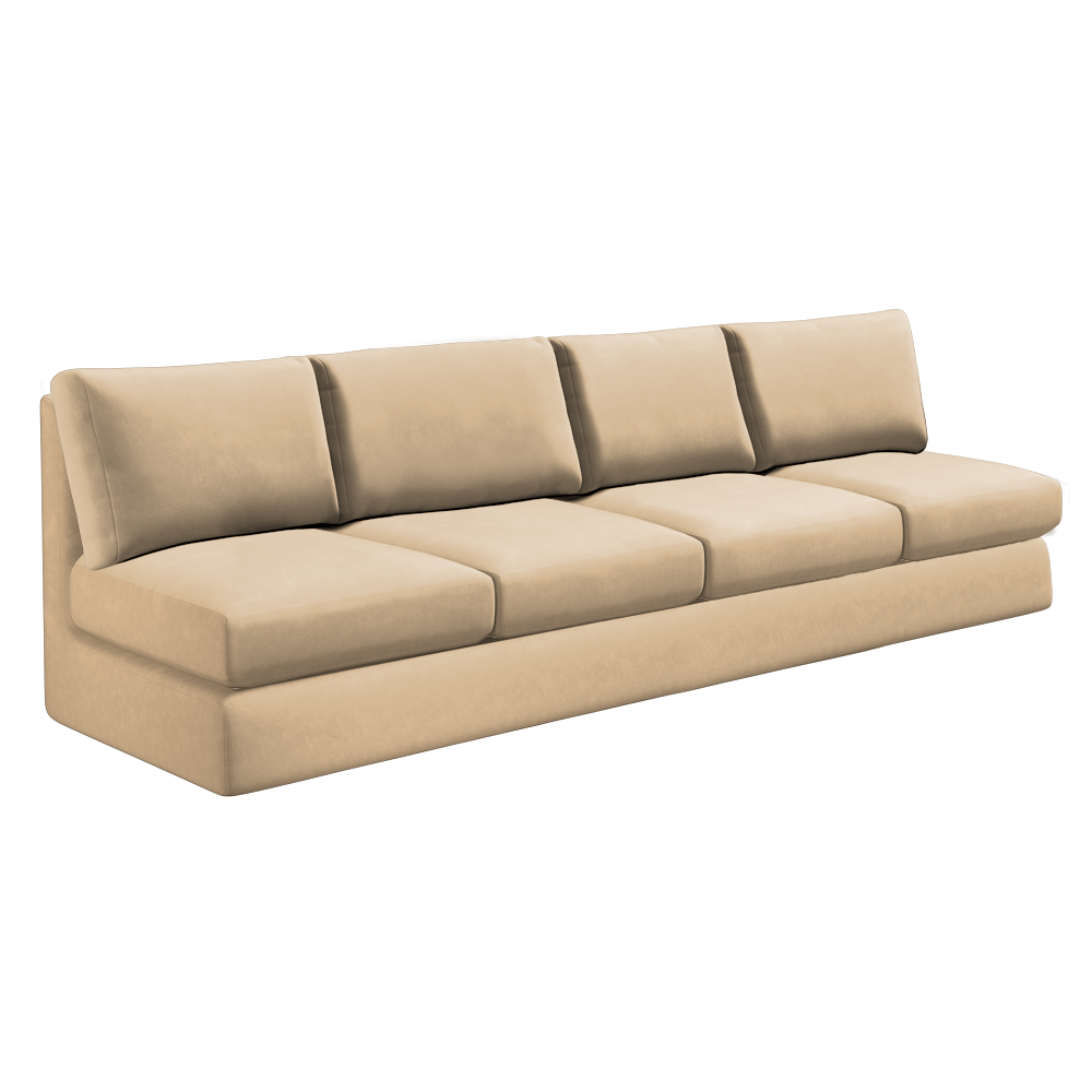 Slipcover for Oversized Armless Sofa