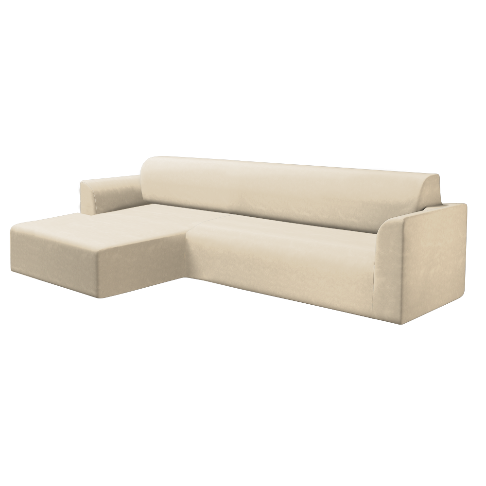 Slipcover for Sectional with Chaise - Left Facing