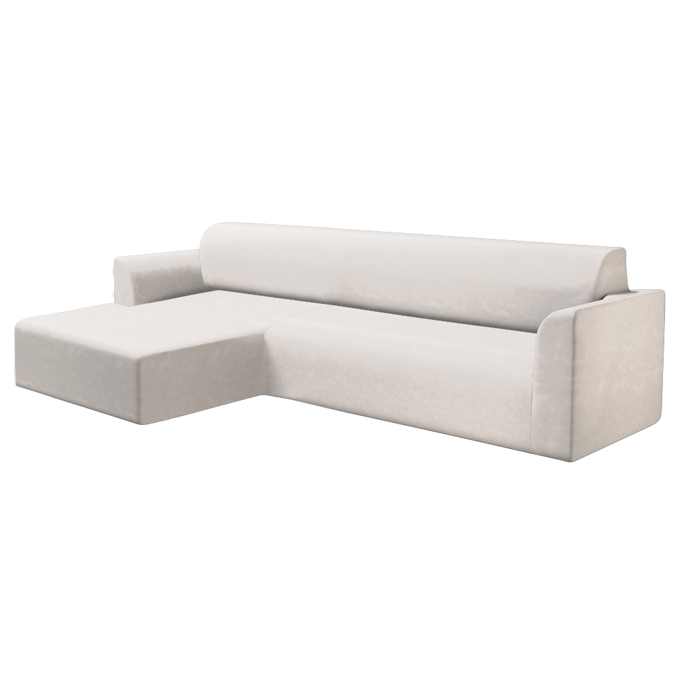 Slipcover for Sectional with Chaise - Left Facing