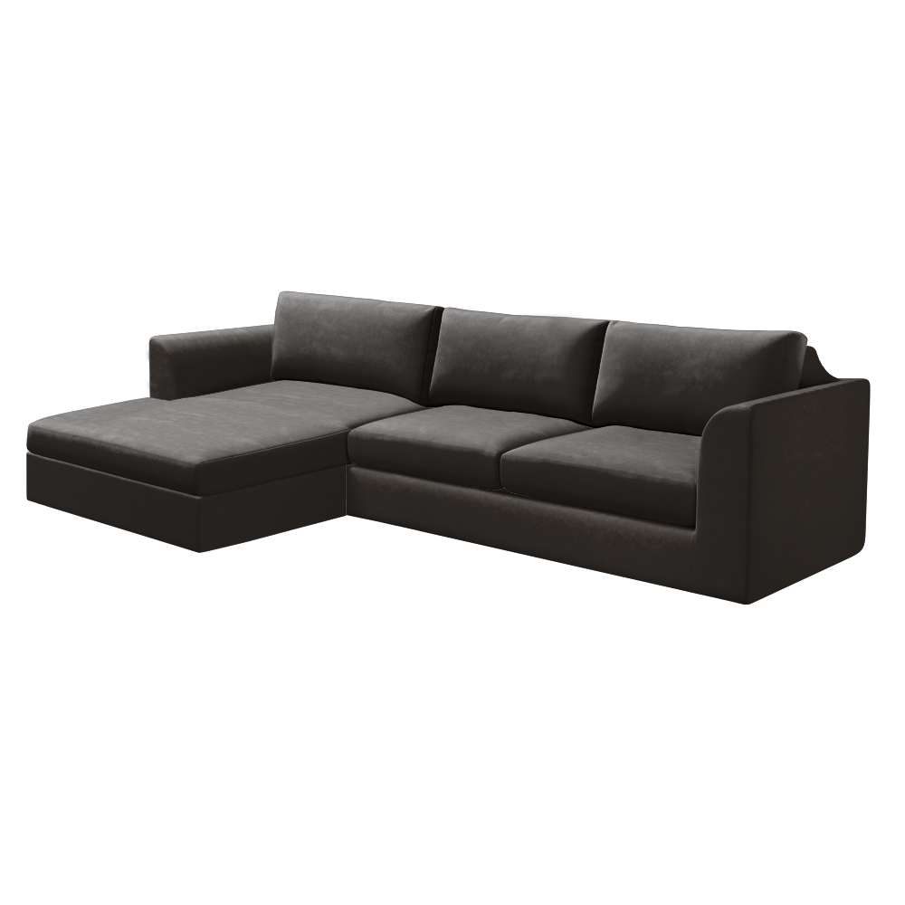 Slipcover for Sectional with Chaise - Left Facing