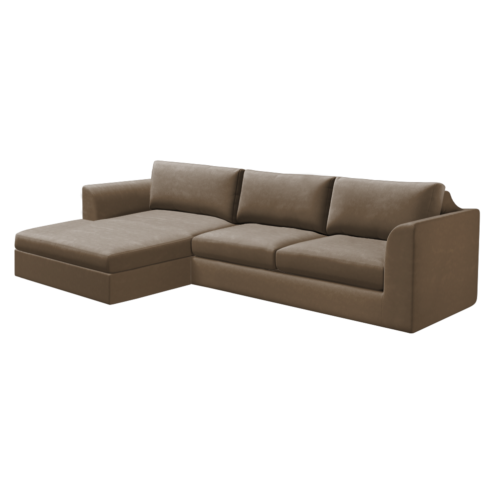 Slipcover for Sectional with Chaise - Left Facing