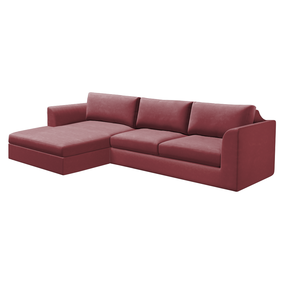 Slipcover for Sectional with Chaise - Left Facing