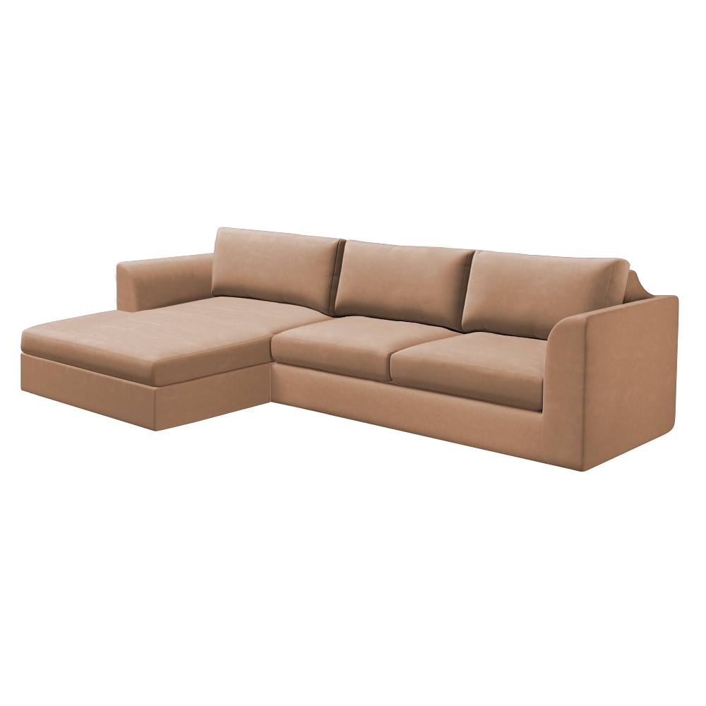 Slipcover for Sectional with Chaise - Left Facing