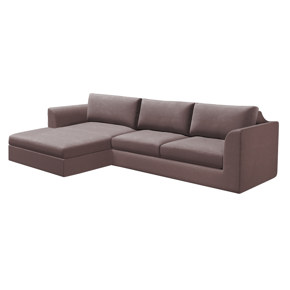 Slipcover for Sectional with Chaise - Left Facing