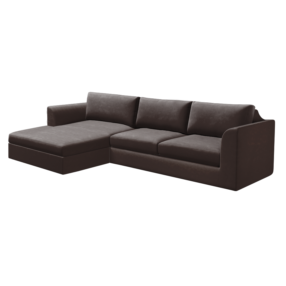 Slipcover for Sectional with Chaise - Left Facing