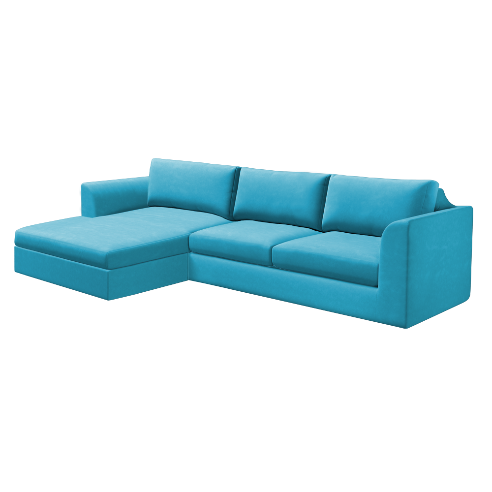 Slipcover for Sectional with Chaise - Left Facing