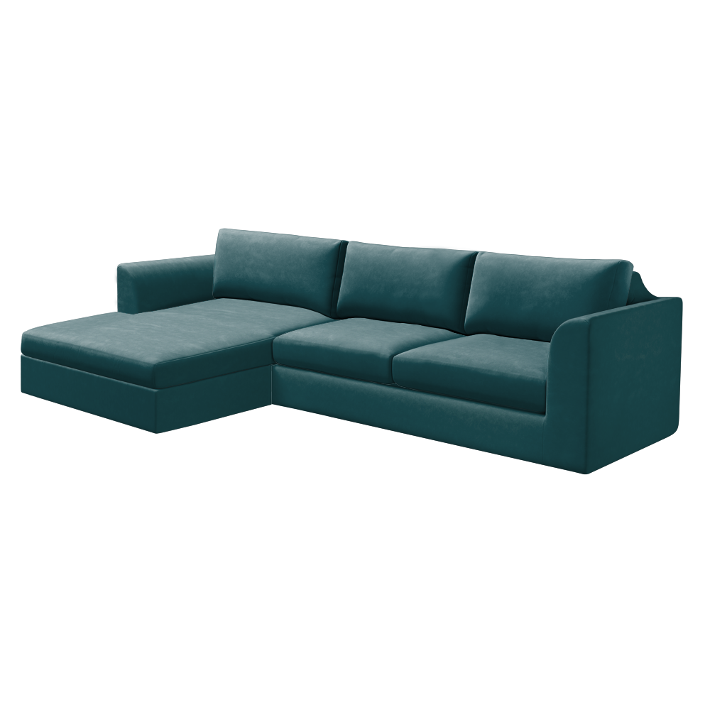Slipcover for Sectional with Chaise - Left Facing