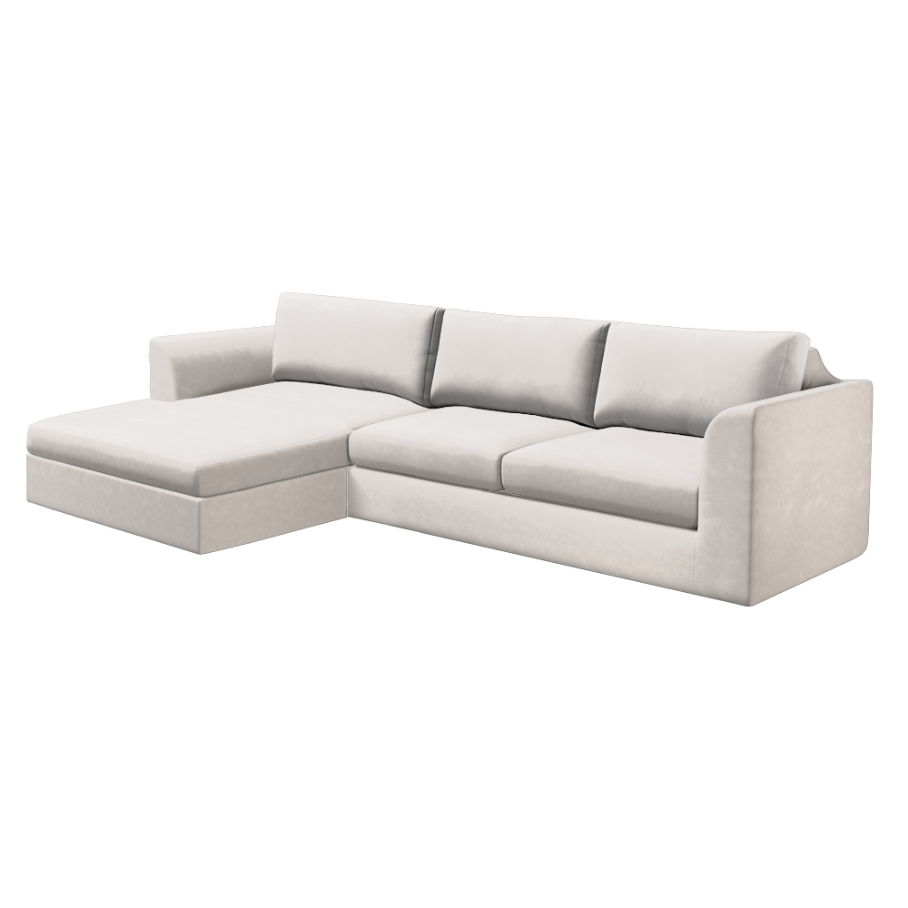 Slipcover for Sectional with Chaise - Left Facing