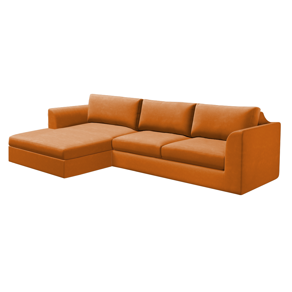Slipcover for Sectional with Chaise - Left Facing