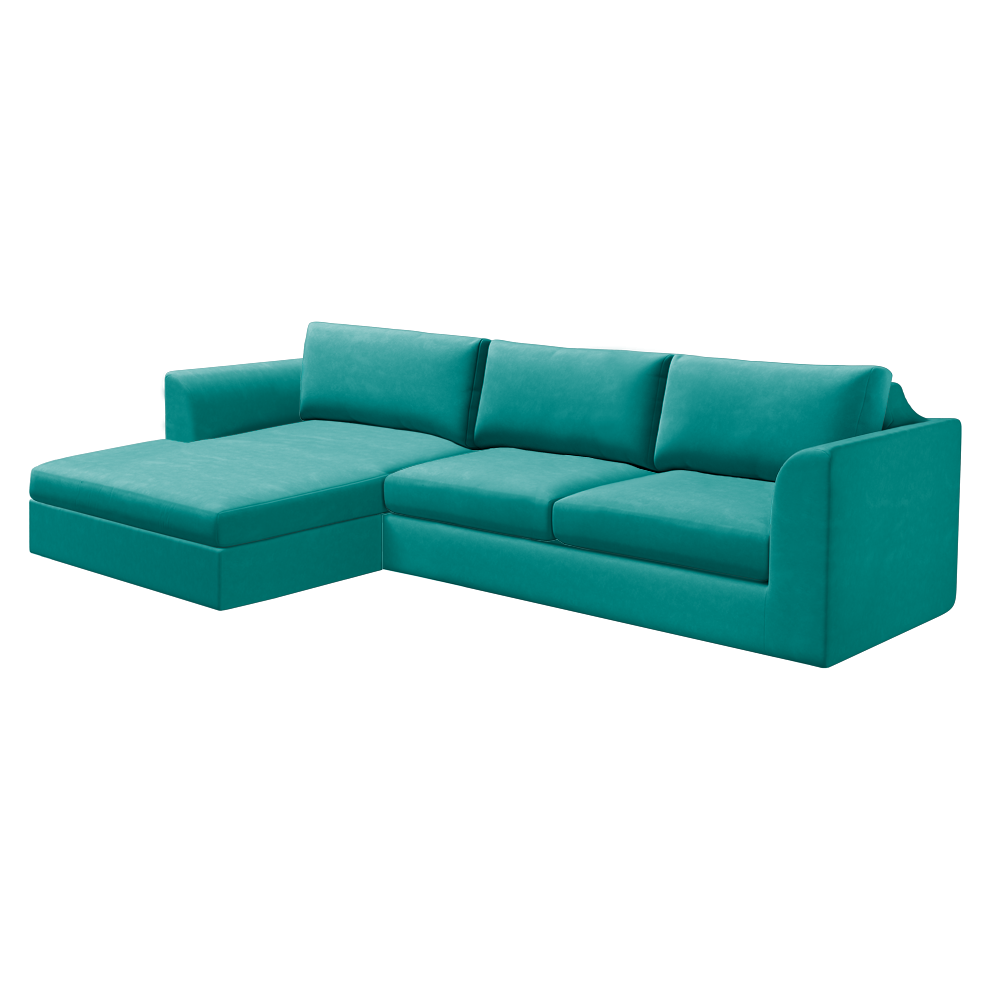 Slipcover for Sectional with Chaise - Left Facing