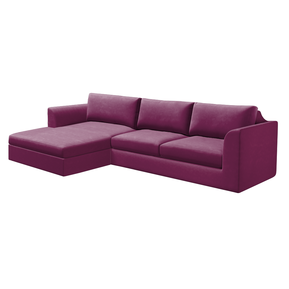 Slipcover for Sectional with Chaise - Left Facing