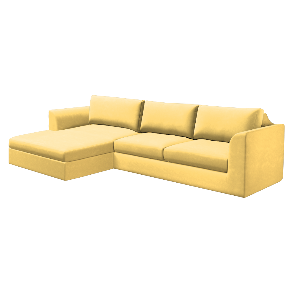Slipcover for Sectional with Chaise - Left Facing