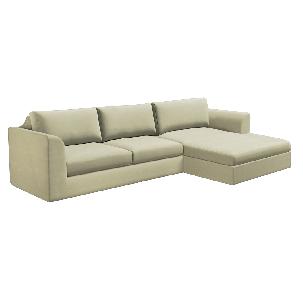Slipcover for Sectional with Chaise - Right Facing