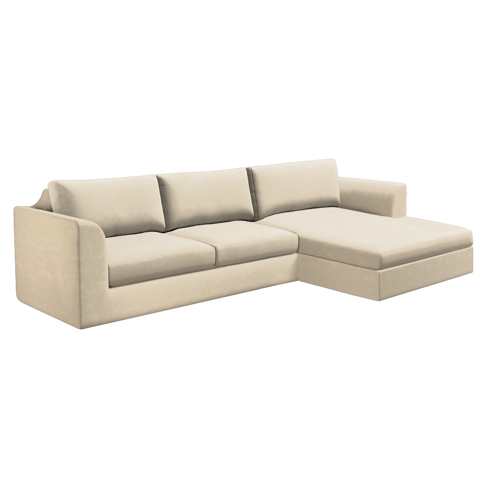 Slipcover for Sectional with Chaise - Right Facing