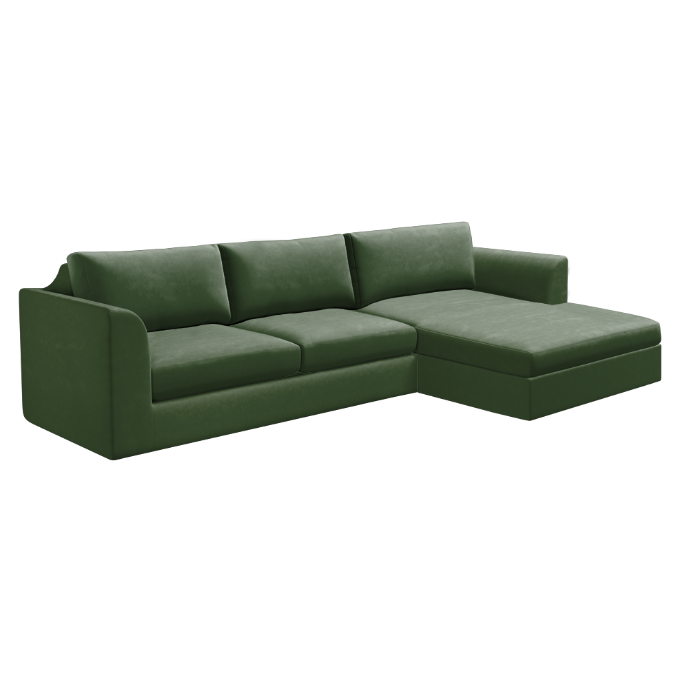 Slipcover for Sectional with Chaise - Right Facing