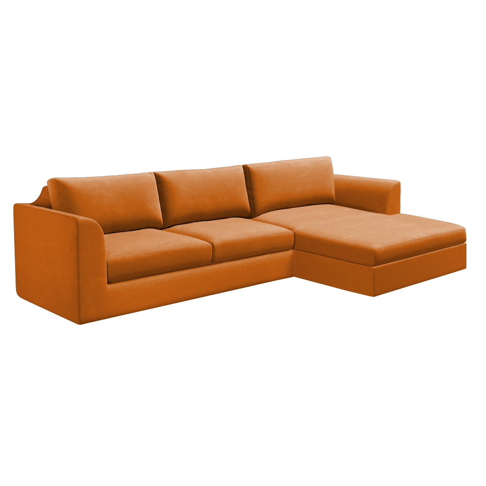Slipcover for Sectional with Chaise - Right Facing
