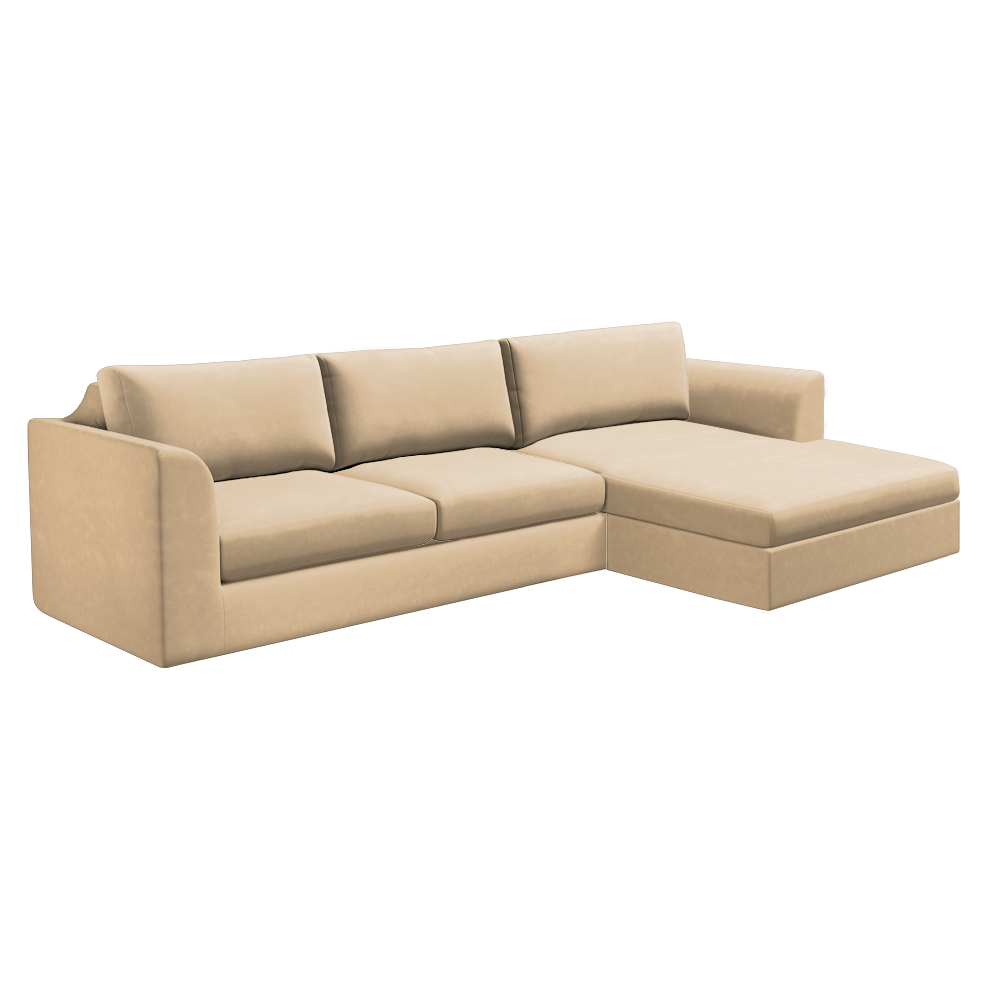 Slipcover for Sectional with Chaise - Right Facing