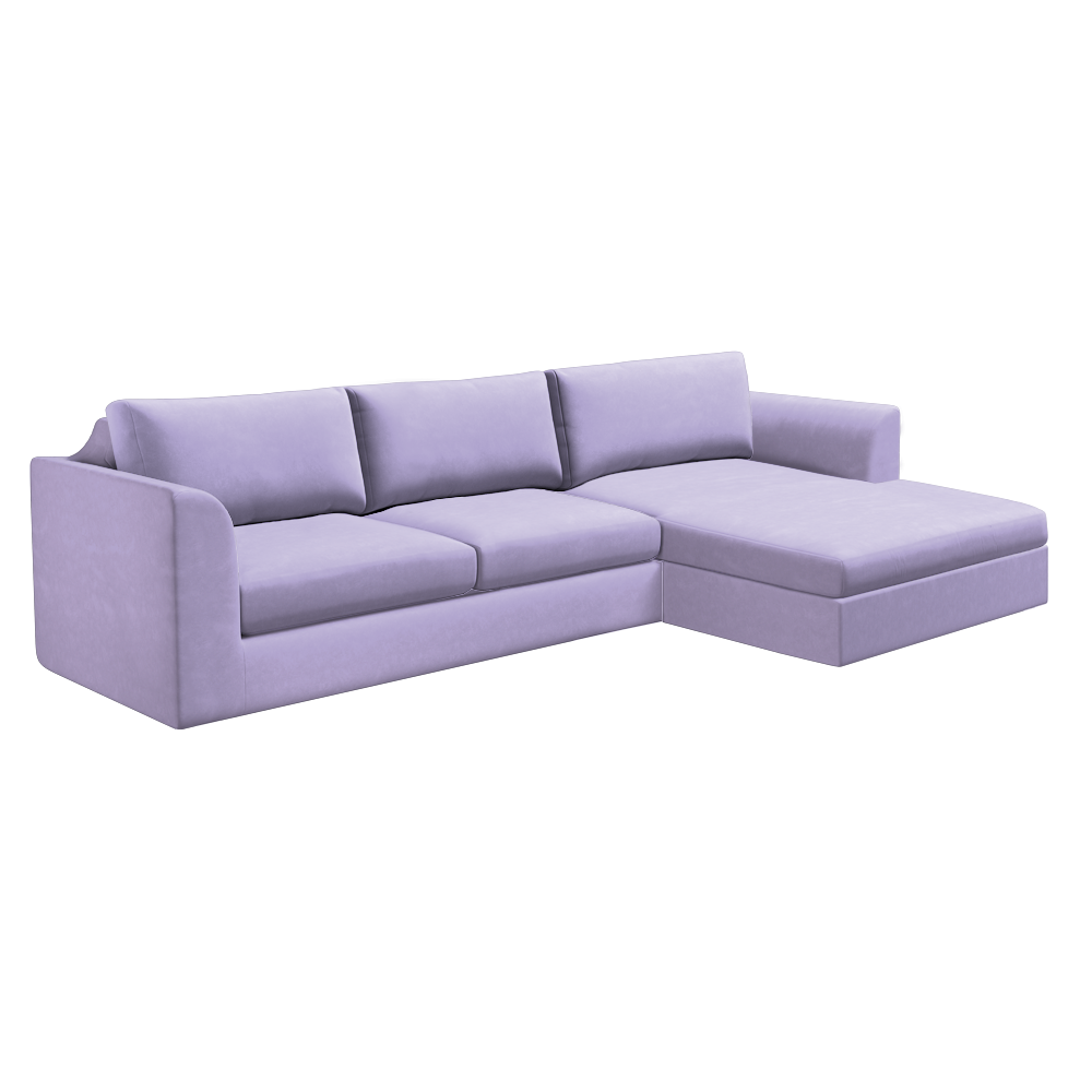 Slipcover for Sectional with Chaise - Right Facing