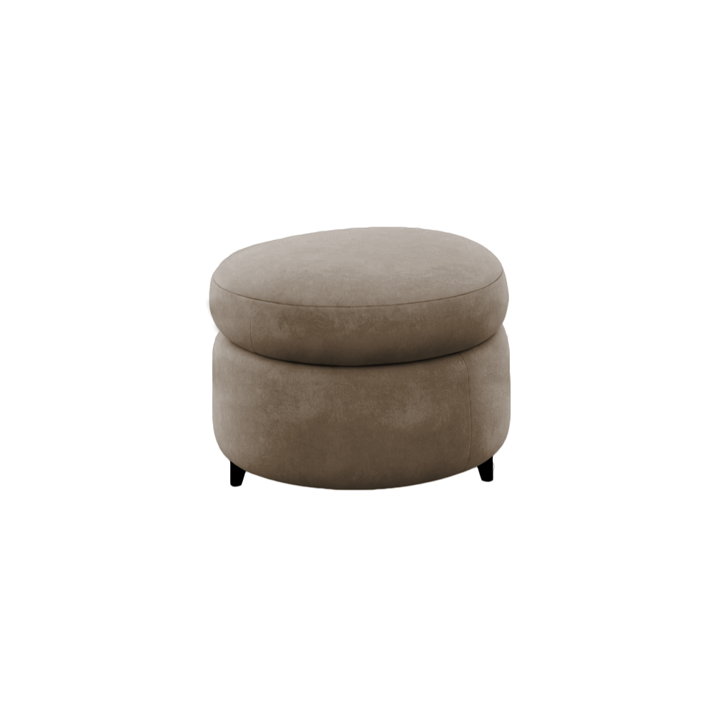 Slipcover for Ottoman - Round Shape