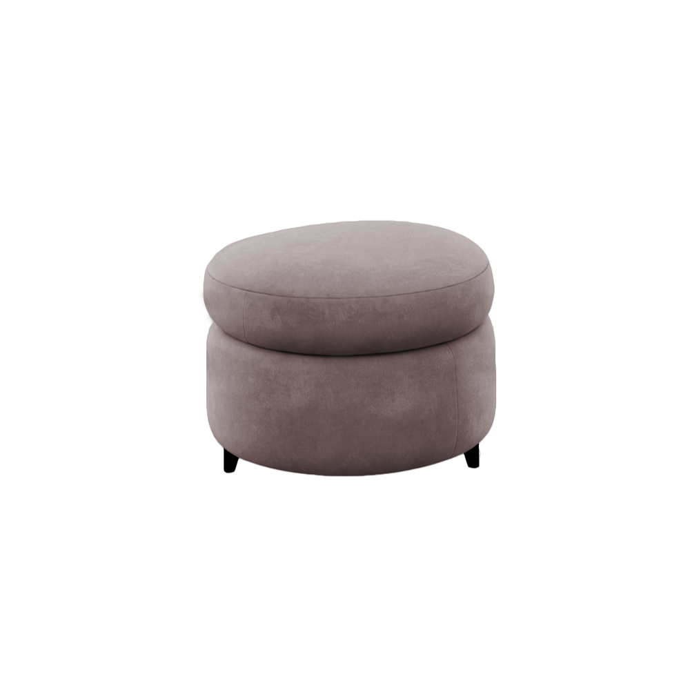 Slipcover for Ottoman - Round Shape
