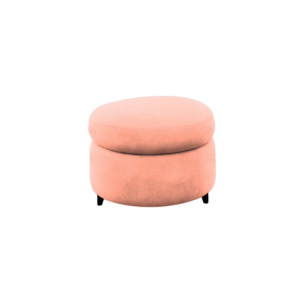 Slipcover for Ottoman - Round Shape