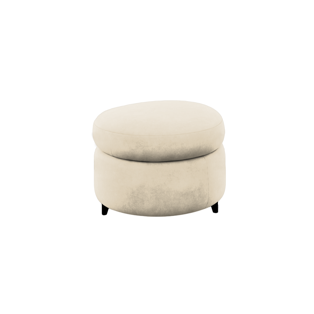Slipcover for Ottoman - Round Shape