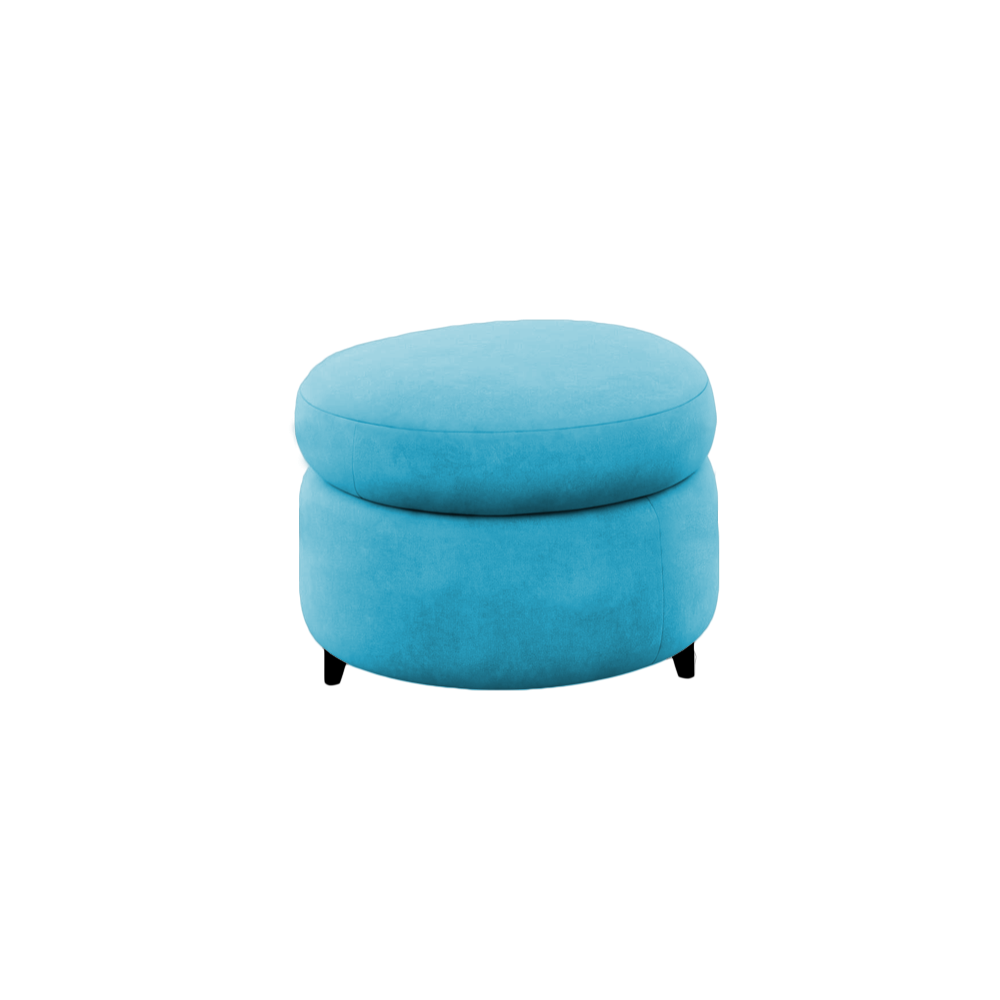 Slipcover for Ottoman - Round Shape