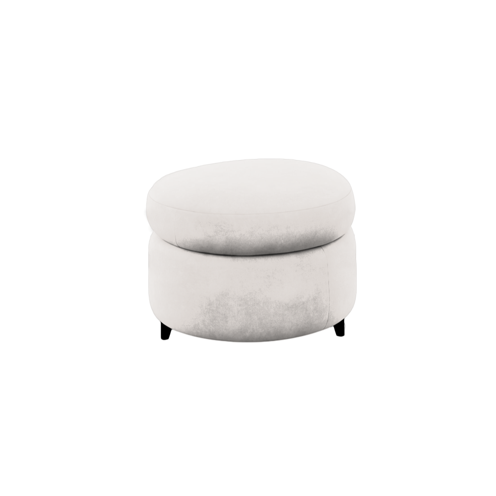 Slipcover for Ottoman - Round Shape