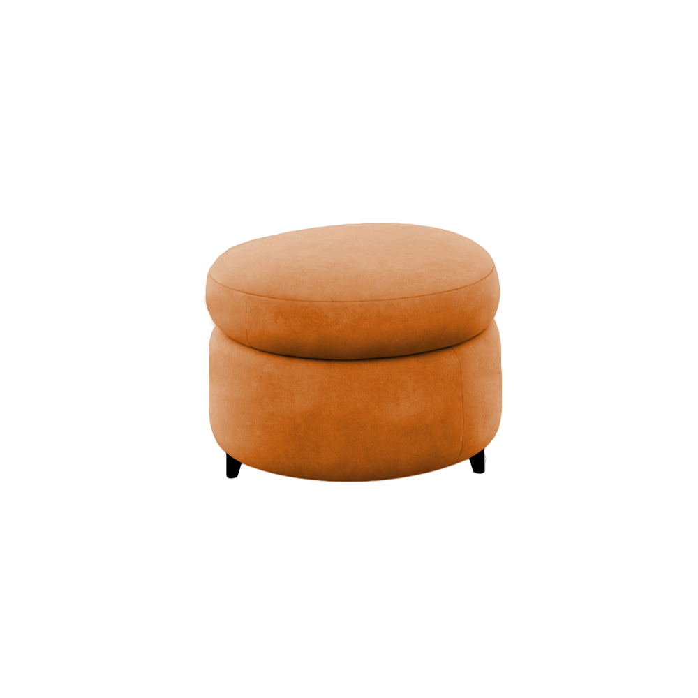 Slipcover for Ottoman - Round Shape
