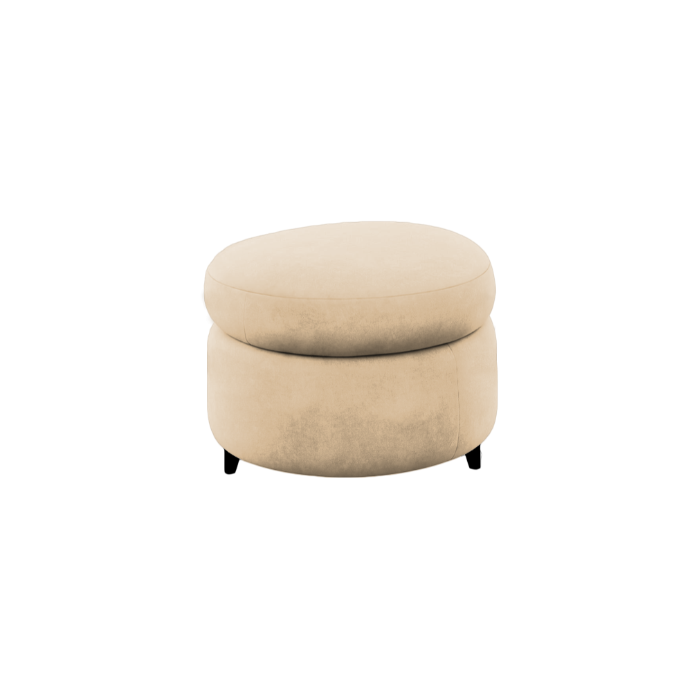Slipcover for Ottoman - Round Shape