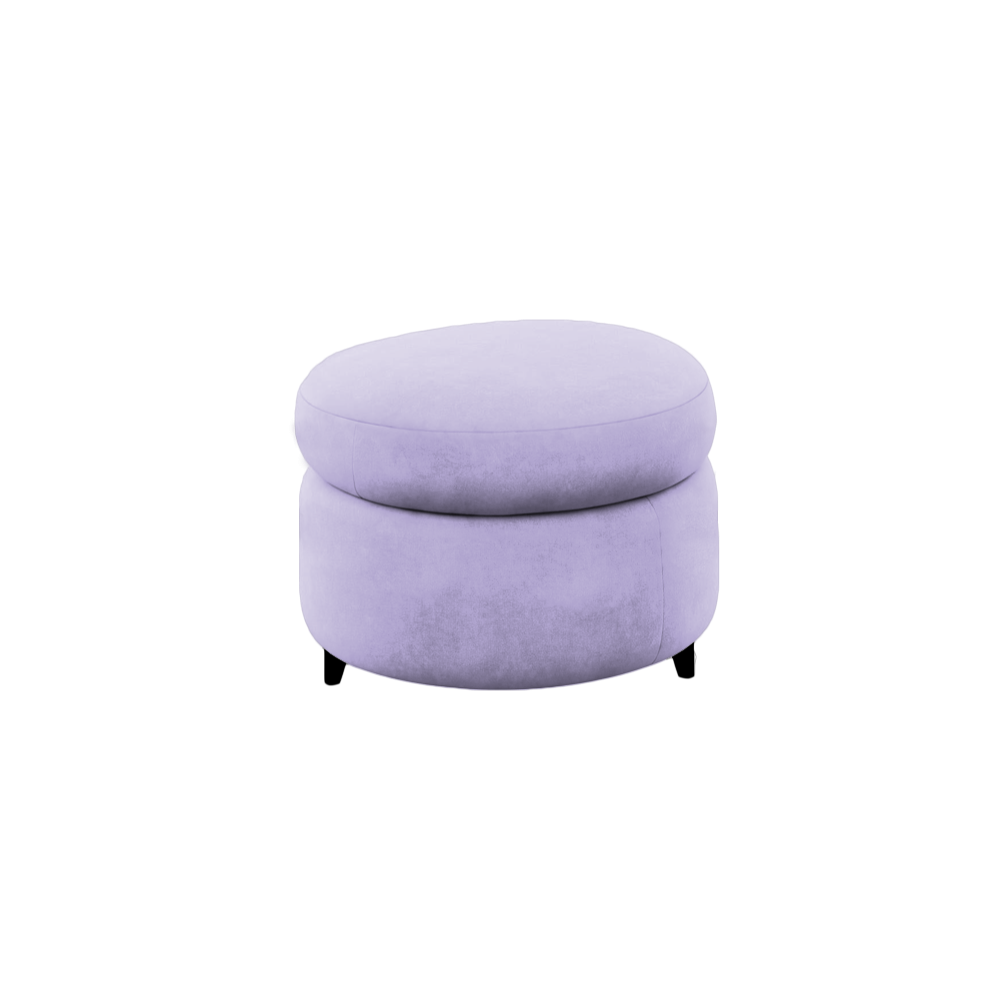 Slipcover for Ottoman - Round Shape