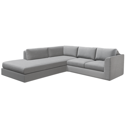 Slipcover for Sectional with Bumper - Left Facing