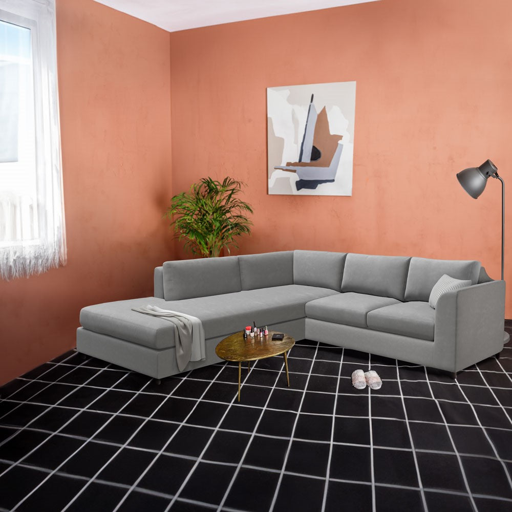Slipcover for Sectional with Bumper - Left Facing