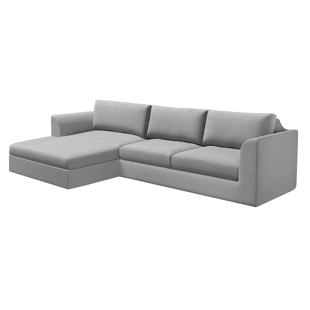 Slipcover for Sectional with Chaise - Left Facing