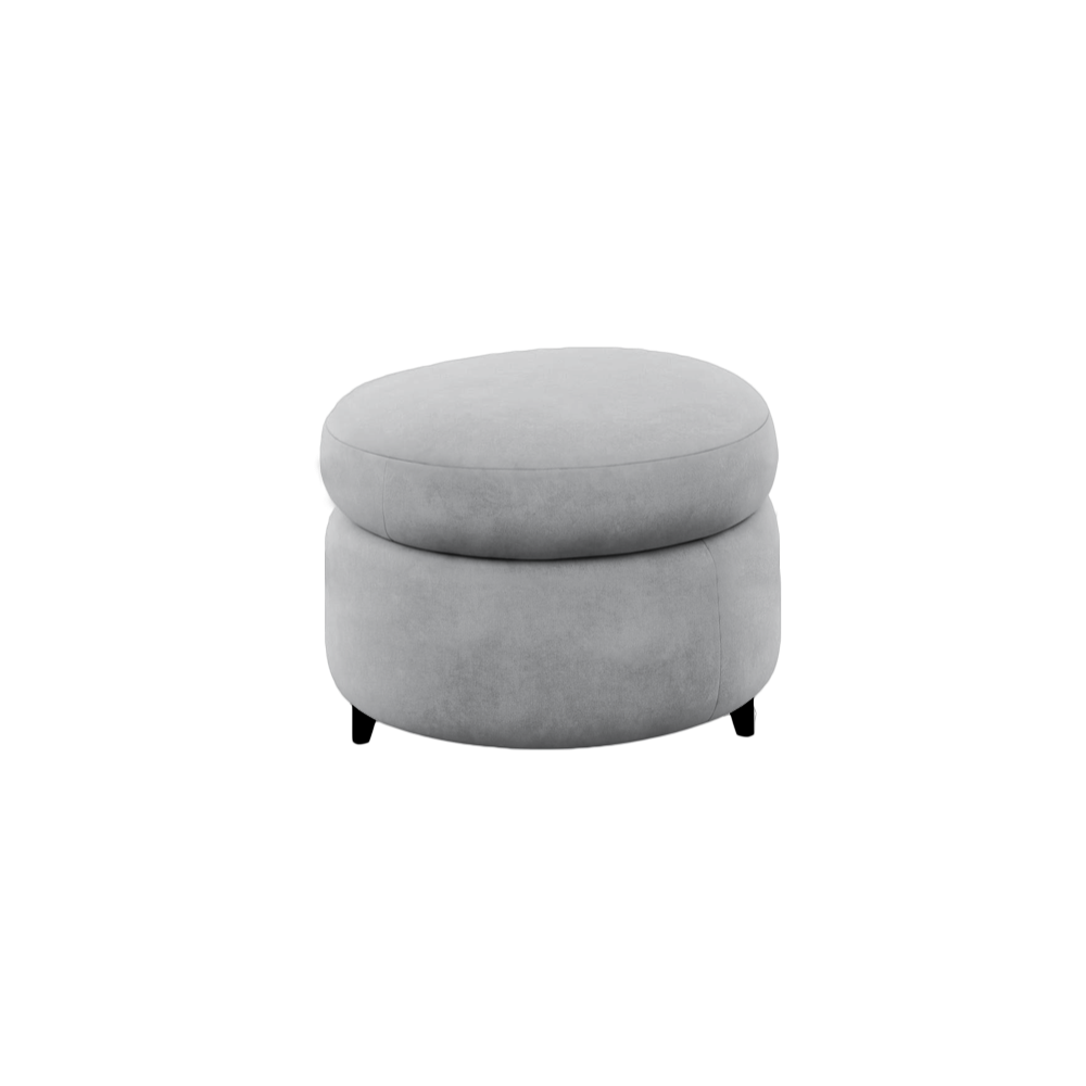 Slipcover for Ottoman - Round Shape