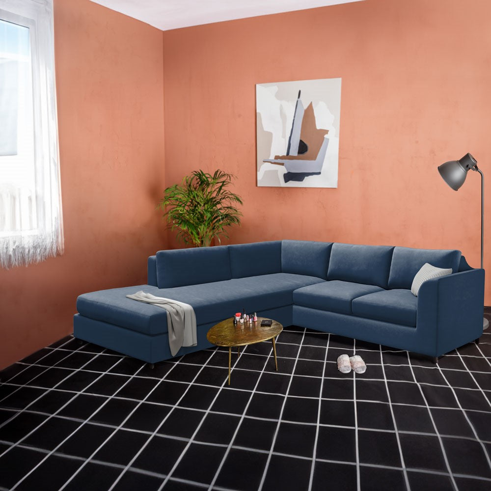 Slipcover for Sectional with Bumper - Left Facing
