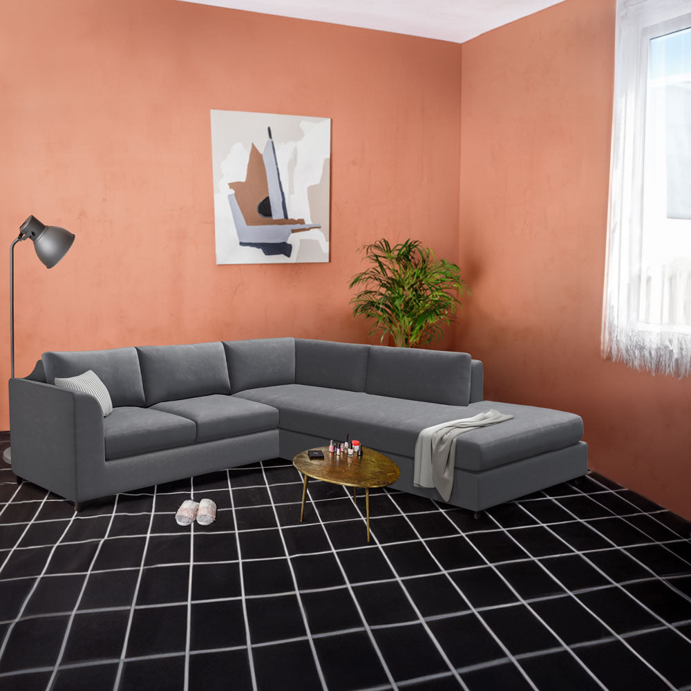 Slipcover for Sectional with Bumper - Right Facing