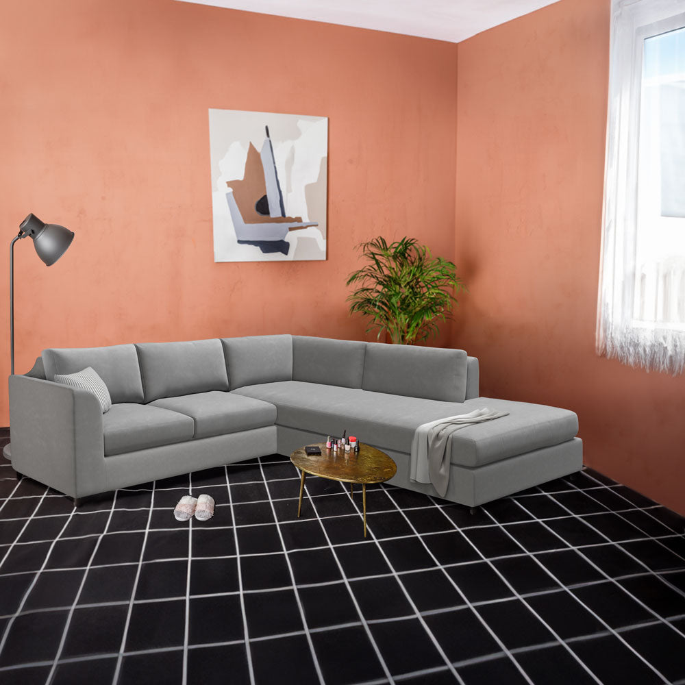 Slipcover for Sectional with Bumper - Right Facing
