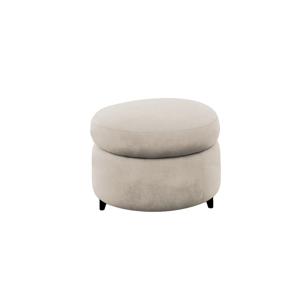 Slipcover for Ottoman - Round Shape