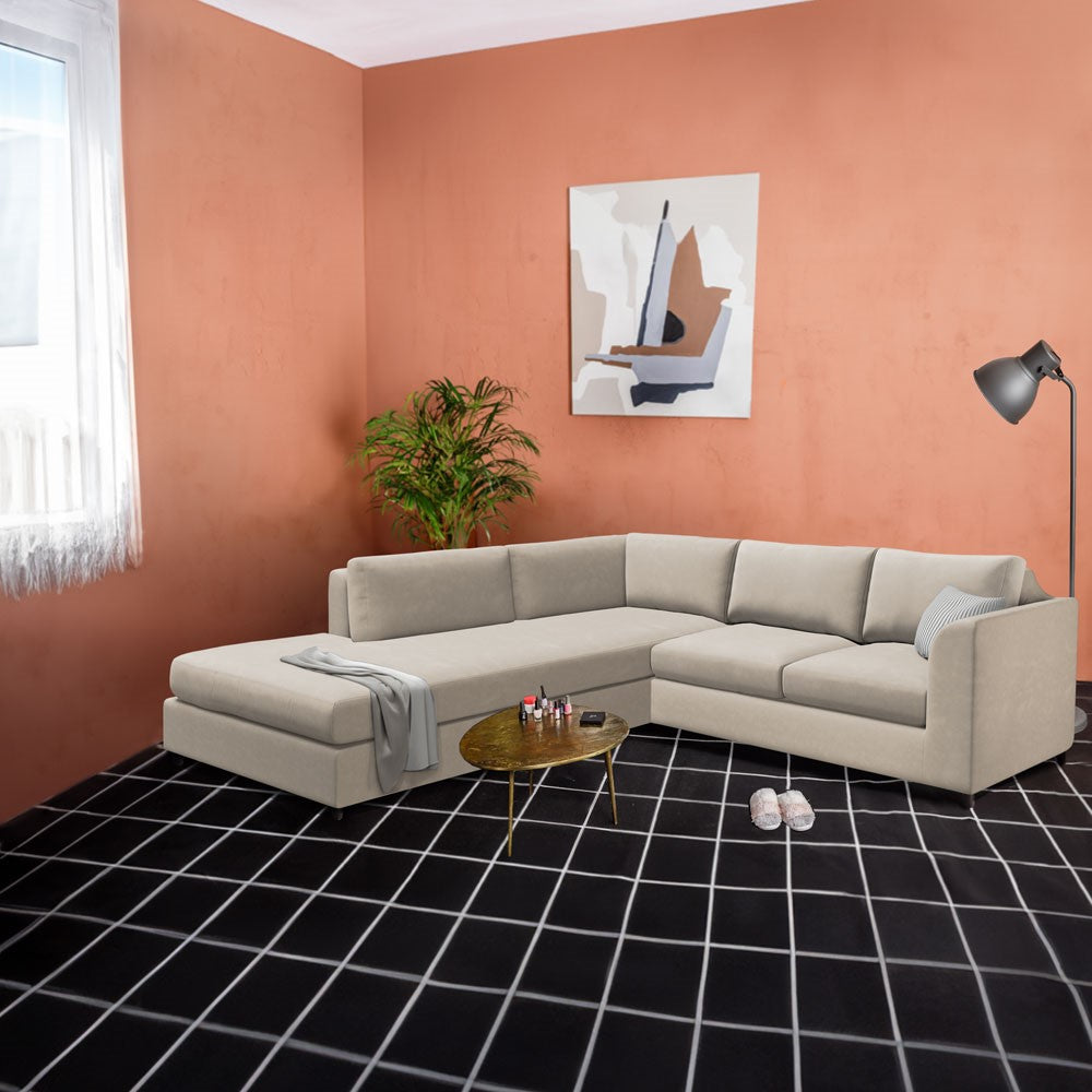 Slipcover for Sectional with Bumper - Left Facing