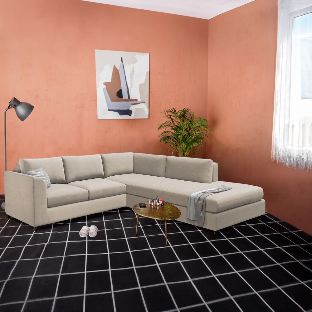 Slipcover for Sectional with Bumper - Right Facing