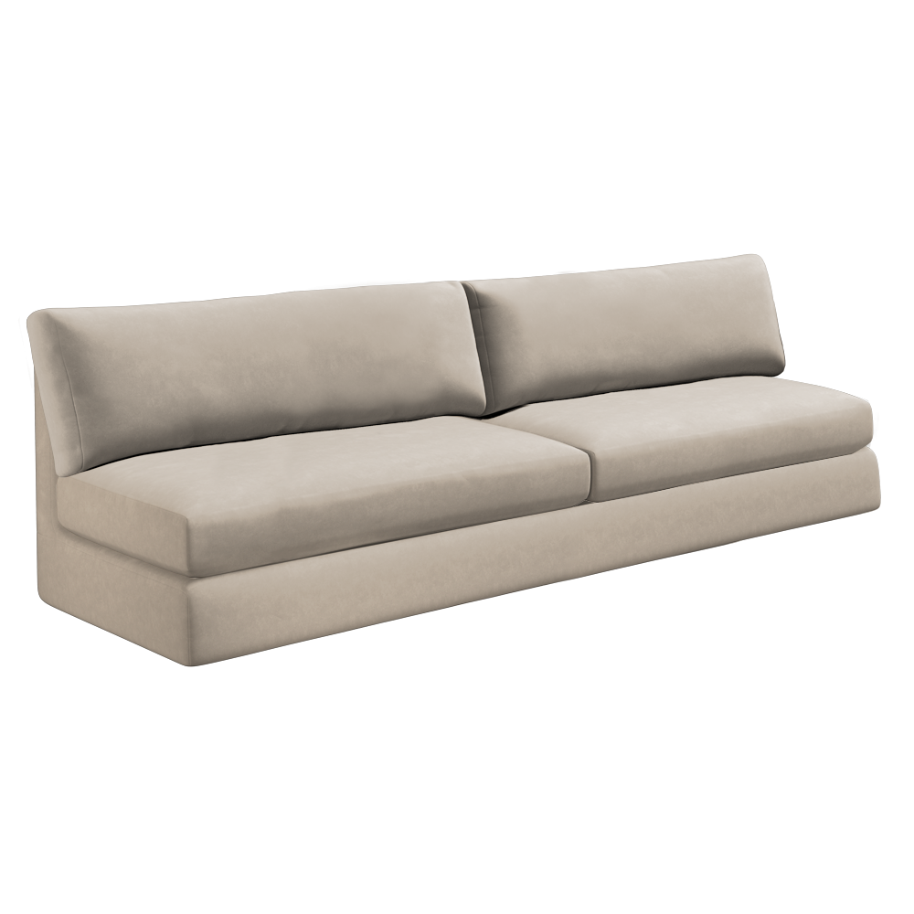 Slipcover for Oversized Armless Sofa