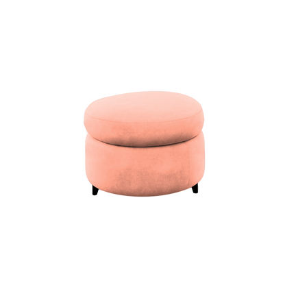 Slipcover for Ottoman - Round Shape